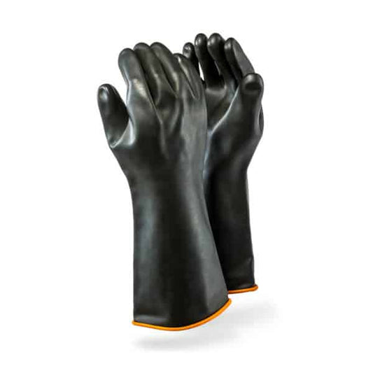 LUVAS DE BORRACHA PRETA H1-40